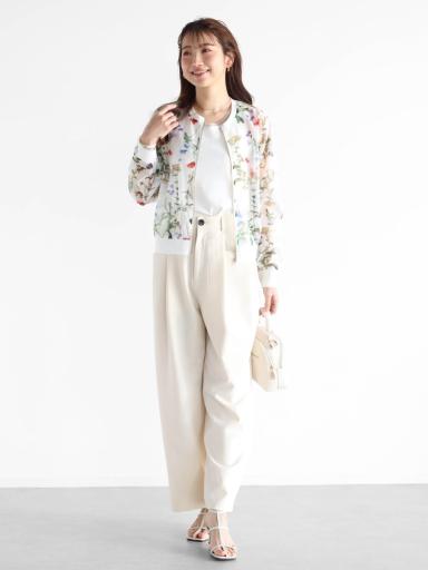 新品　vin スコットクラブ　ヤマダヤ　花柄 ボタニカル　シアー　ブルゾン ボタニカルシアーブルゾン - Vin - Vin｜YAMADAYA STORE