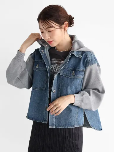 しゅん★【新品】Vin ボリュームスリーブ デニムジャケット ヤマダヤ ボリュームスリーブデニムジャケット - Vin - Vin｜YAMADAYA STORE