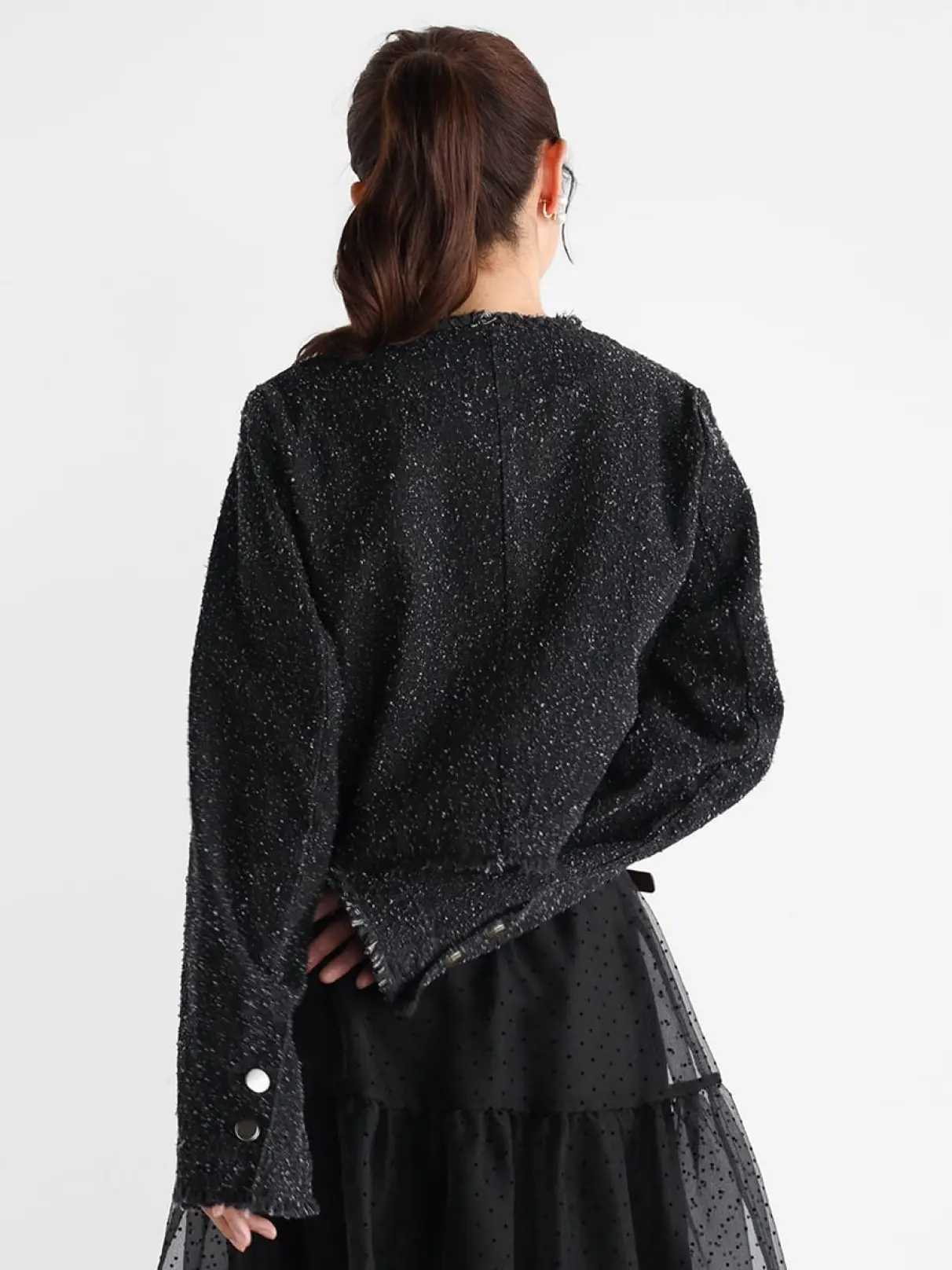 【専用】ヤマダヤ vin ノーカラージャケット グレー系 新品 専用】ヤマダヤ vin ノーカラージャケット グレー系 新品 ノー