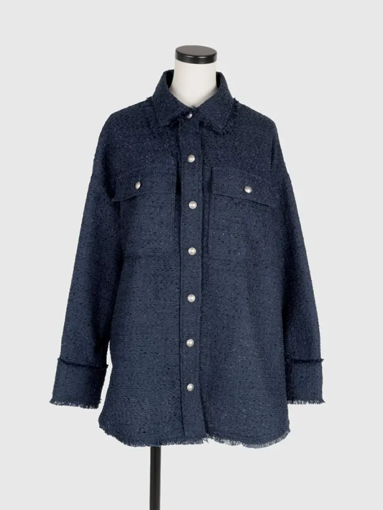 フリンジツイードジャケット - Vin - Vin｜YAMADAYA STORE