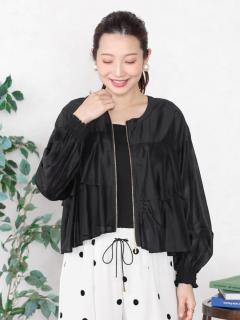 セルロースバックフリルブルゾン - Vin - Vin｜YAMADAYA STORE