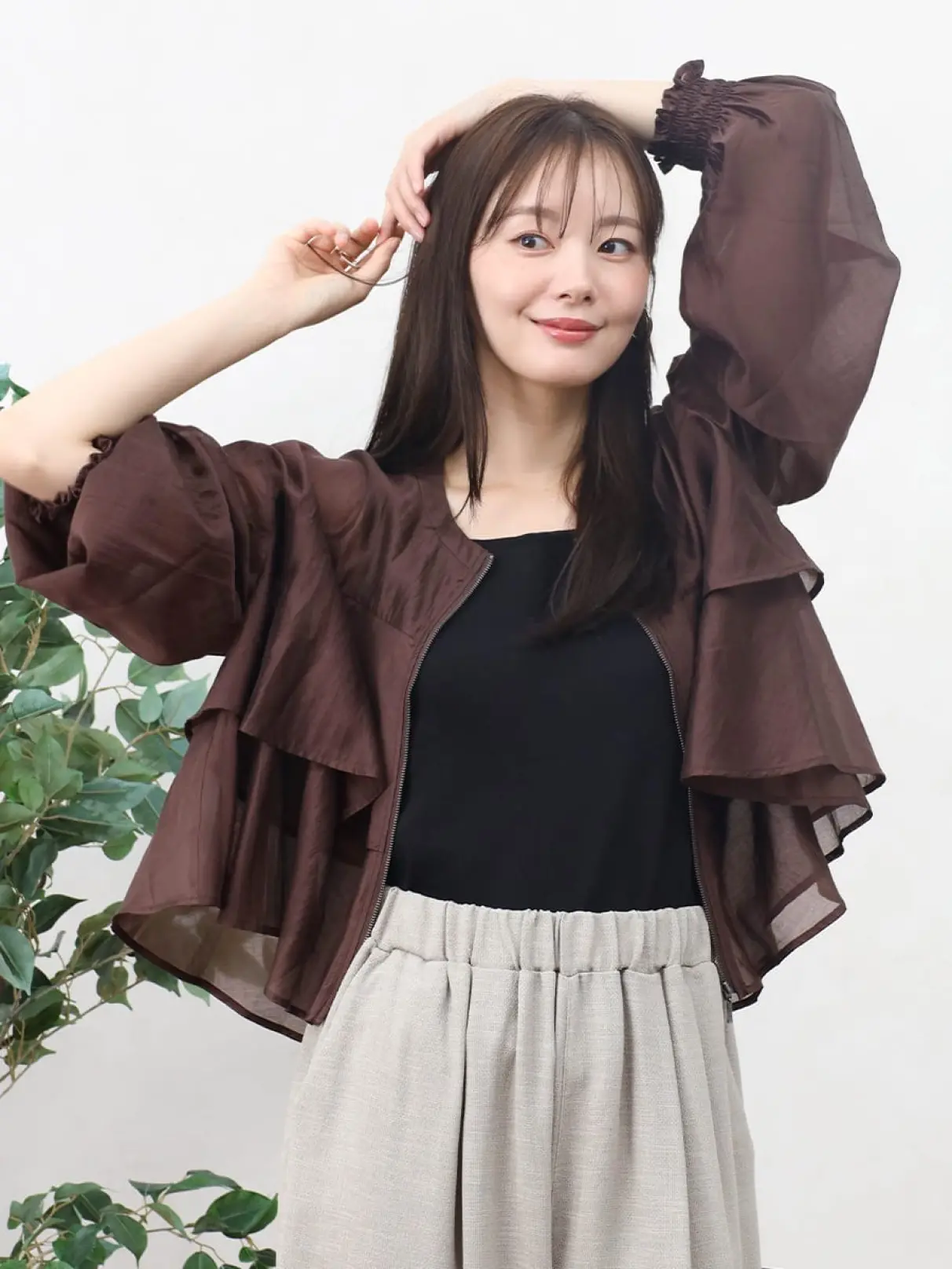 yori バックフリルブルゾンカットソー 新色追加！】セルロースバックフリルブルゾン - Vin - Vin｜YAMADAYA STORE