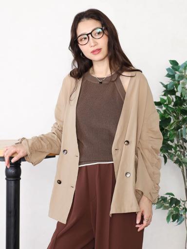 Vinxノーカラージャケット