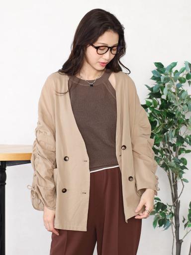 vin ノーカラーコート Vinのノーカラージャケットの商品一覧｜ファッション通販のYAMADAYA STORE