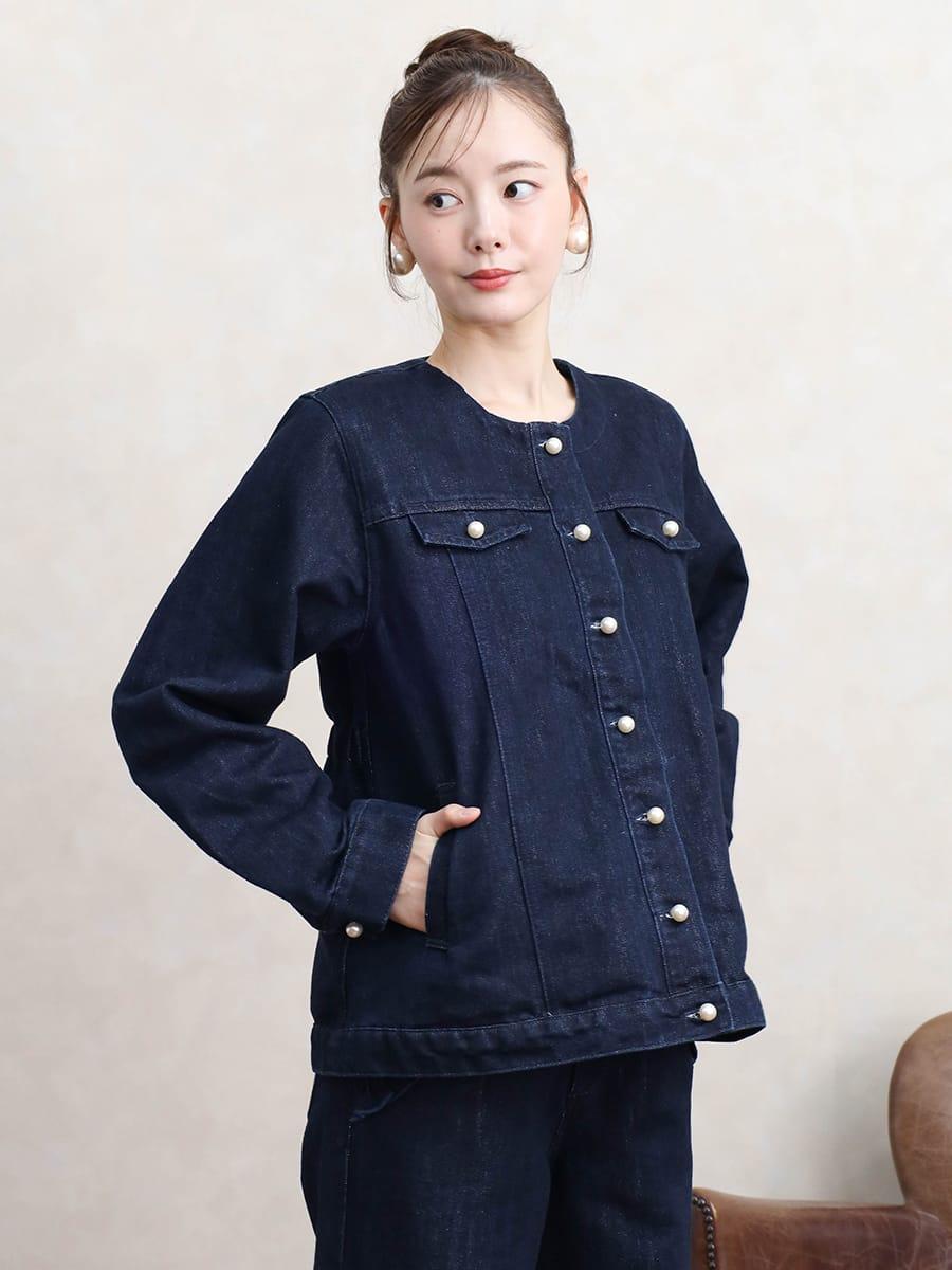 ヤマダヤ　Vin フード付きデニムジャケット パールボタンデニムジャケット - Vin - Vin｜YAMADAYA STORE