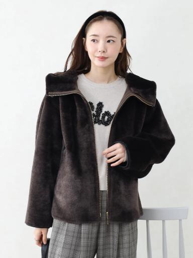 フェイクファーフードブルゾン - Vin - Vin｜YAMADAYA STORE