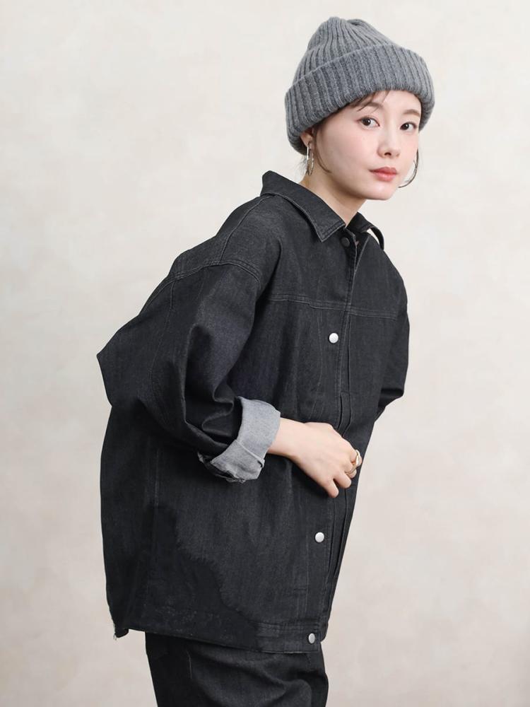 新品未使用タグ付き　定価22000円　Vin ニットドッキングデニムジャケット Vinのデニムジャケットの商品一覧｜ファッション通販のYAMADAYA STORE