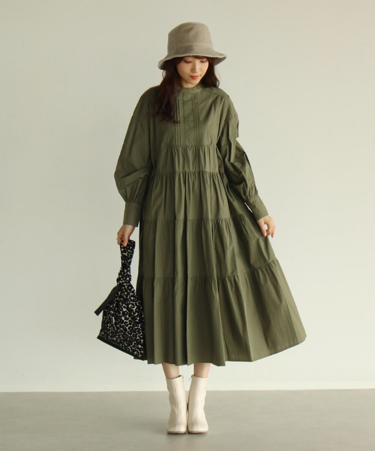 タイプライターティアードワンピース Vin Yamadaya Onlinestore