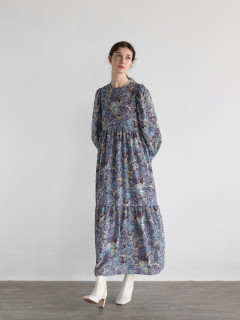 ペイズリーティアードワンピース - Ample - Vin｜YAMADAYA STORE 