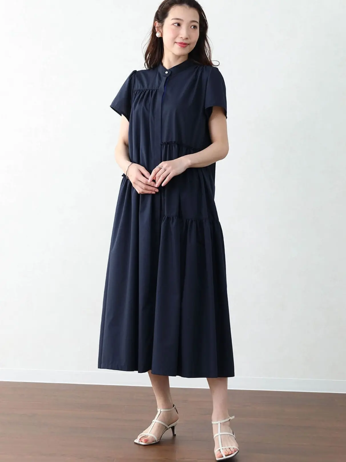 アシンメトリーティアードワンピース - Vin - Vin｜YAMADAYA STORE