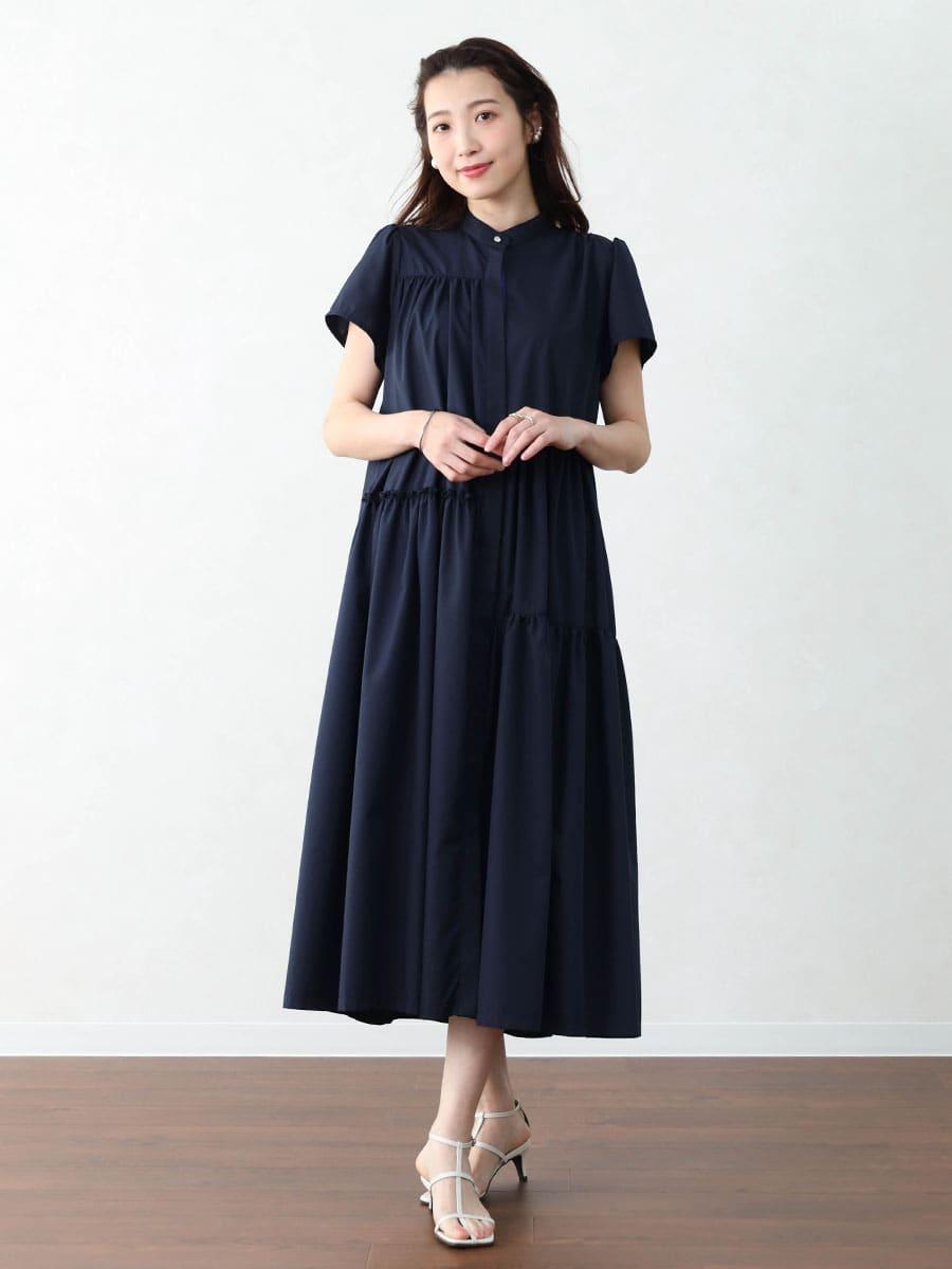 アシンメトリーティアードワンピース