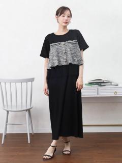 顕様 ツイードワンピース ツイードドッキングカットワンピース - Vin - Vin｜YAMADAYA STORE