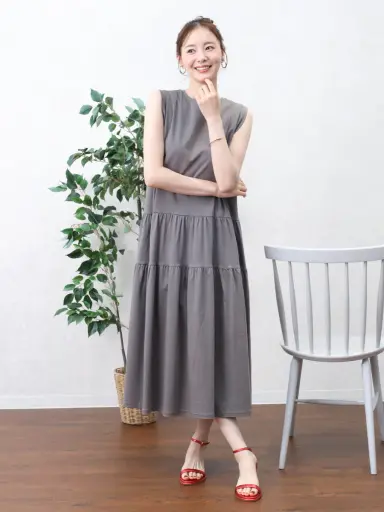 カットソーティアードワンピース - Vin - Vin｜YAMADAYA STORE
