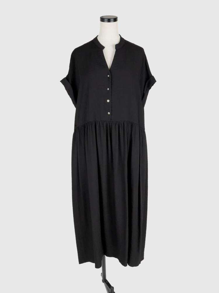 オンライン限定アイテム】キーネックギャザーワンピース - QTUME - Vin