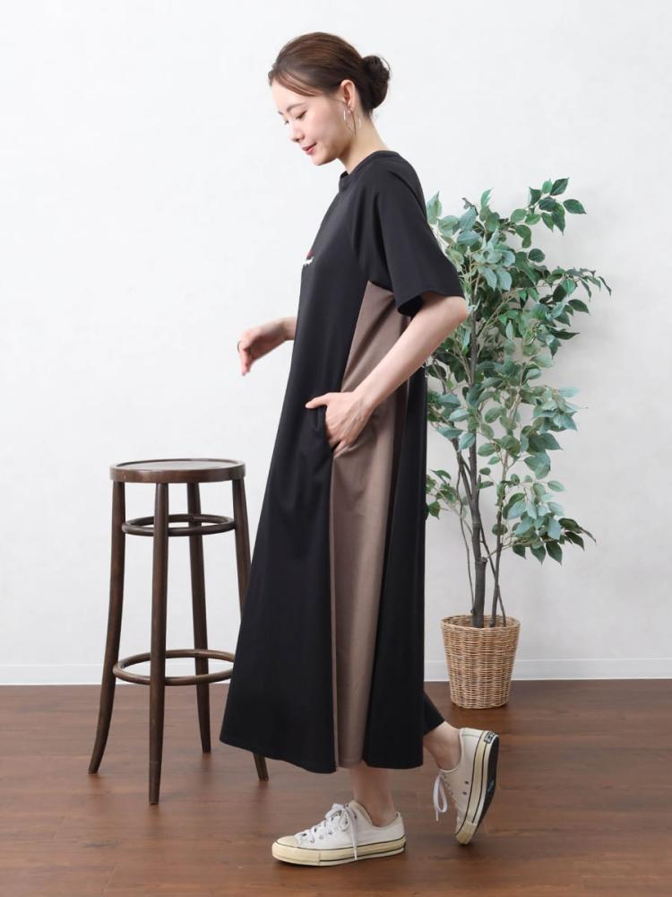 レタリング×刺繍モチーフカットワンピース - Vin - Vin｜YAMADAYA STORE