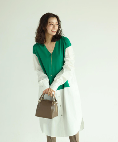 Vinxシャツワンピース