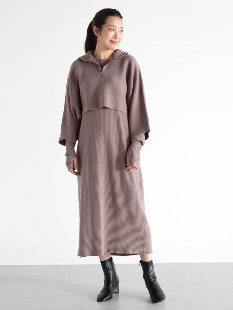 【CHIKA】YAMADAYA Vin ワンピース Vinのニットワンピースの商品一覧｜ファッション通販のYAMADAYA