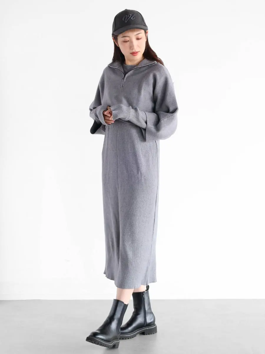 ケープ付きニットワンピース - Vin - Vin｜YAMADAYA STORE