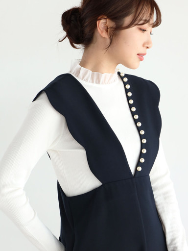 Vin NAVYxジャンパースカート