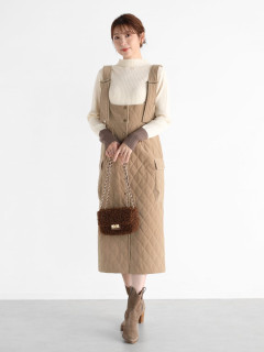 杢ベージュ　166cm