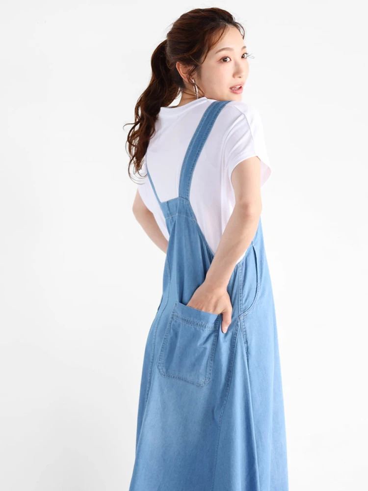 新品タグ付き　Vin ヴァン　サイドパールコットンジャンパースカート　ヤマダヤ 新品タグ付き Vin ヴァン サイドパールコットンジャンパー