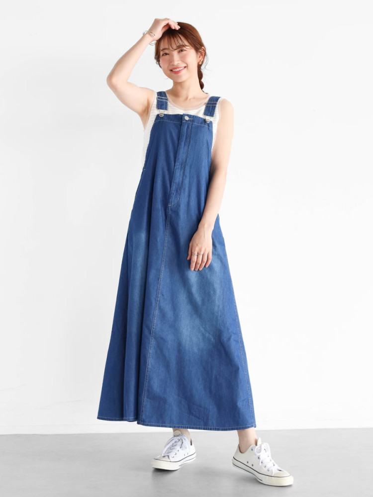 ワイズジャンパースカート Vネックジャンパースカート/洗える(ジャンパースカート) | MK