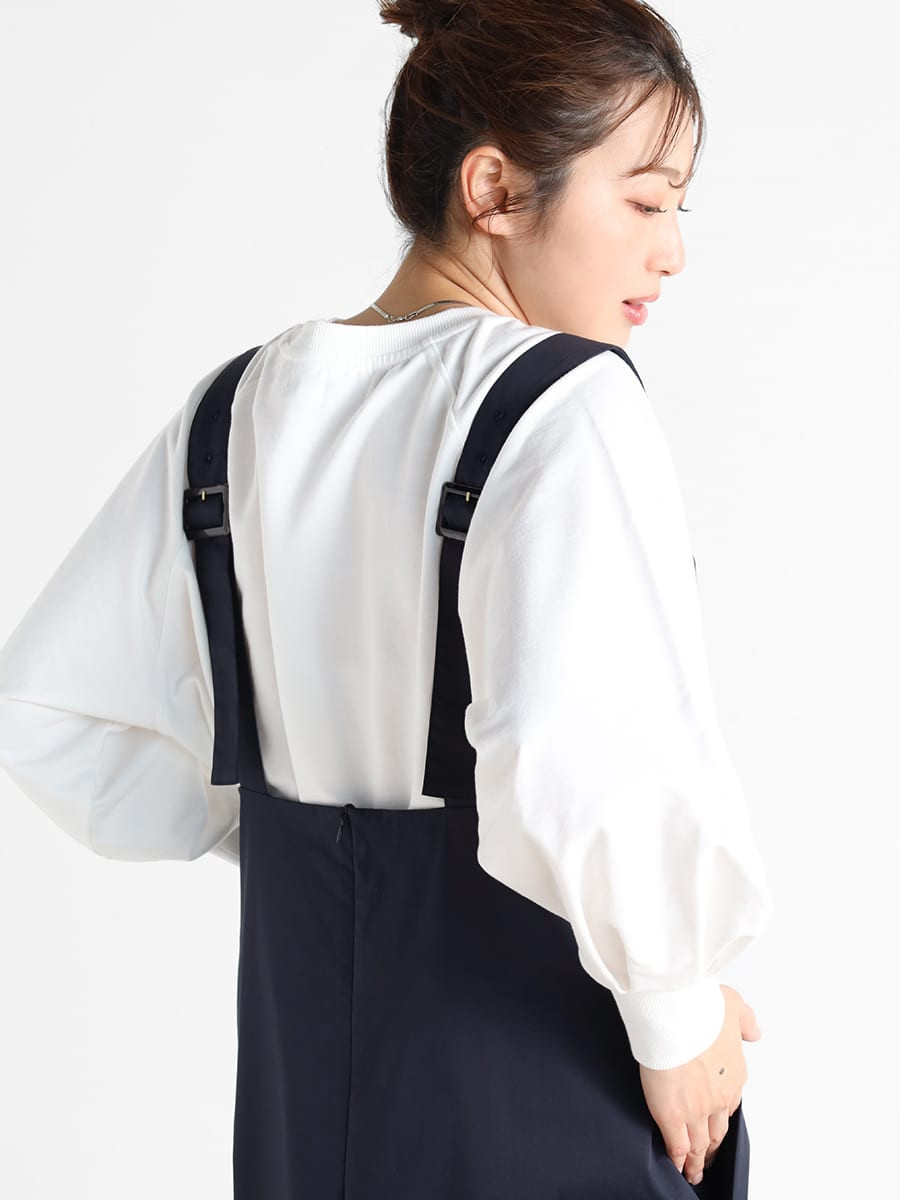 新品タグ付き　Vin ヴァン　サイドパールコットンジャンパースカート　ヤマダヤ 新品タグ付き Vin ヴァン サイドパールコットンジャンパー