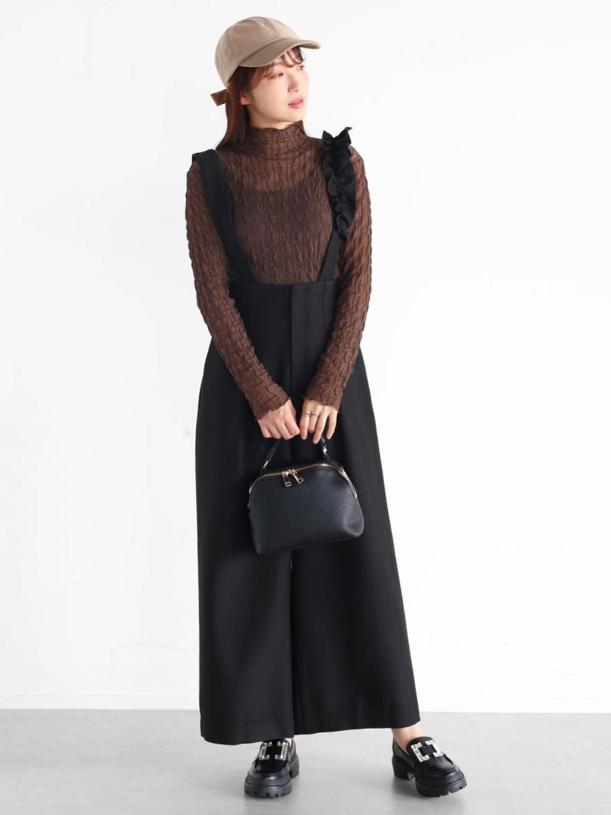【定価19,500円】 CLOVE　ジレ風オールインワン　ブラック　M　ヤマダヤ 定価19,】 CLOVE ジレ風オールインワン ブラック M ヤマダヤ