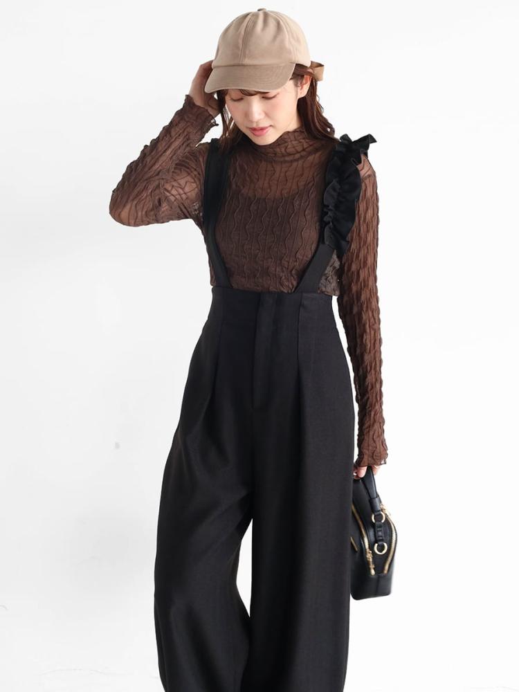 ヤマダヤ　黒　オールインワン SCOTCLUBのオールインワン/サロペットの商品一覧｜ファッション