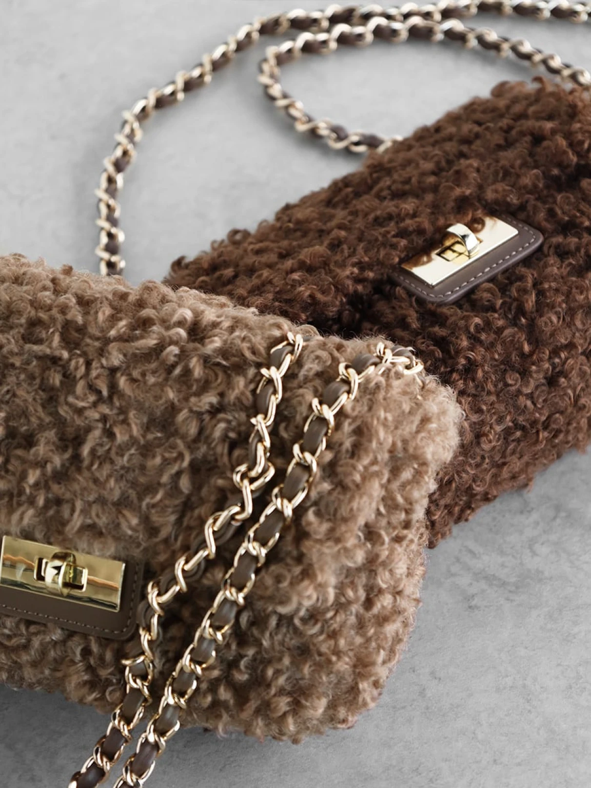 VIVAYOU リアルファー2wayスタッズ ベルト チェーン 付 バック VIVAYOU