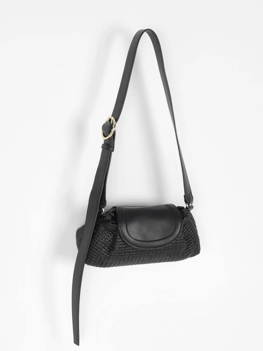 リリアンヤーンハンドニットボディバッグ 配色ニットバッグ | GIANNI LO GIUDICE(Women/小さいサイズ
