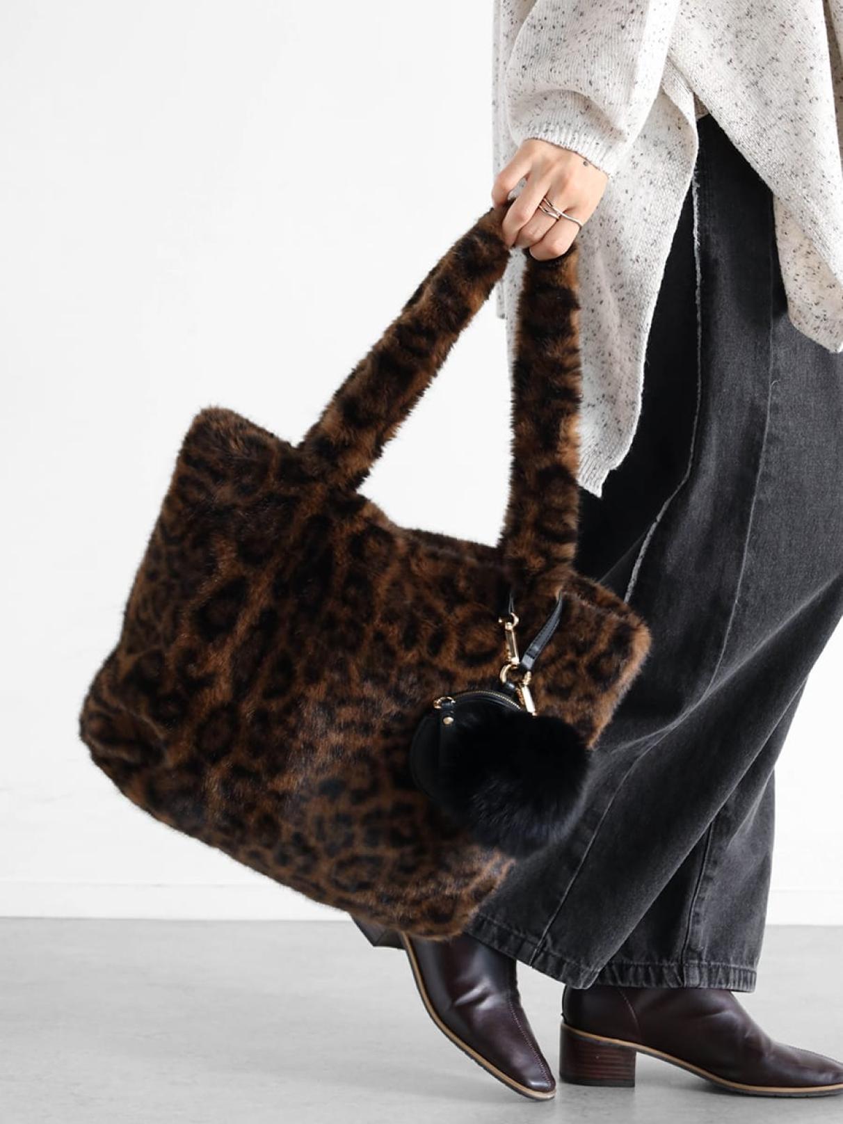 リバーシブルファートート(leopard) - Vin - Vin｜YAMADAYA STORE