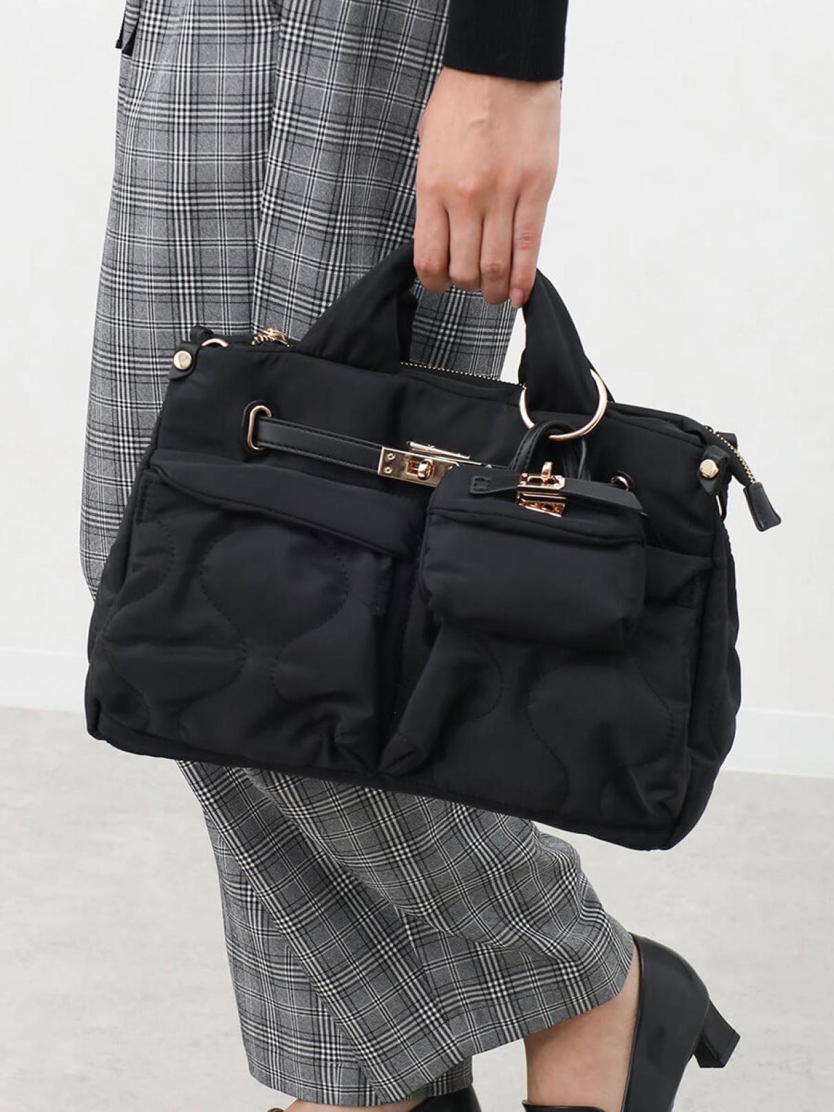 バッグチャーム付2WAYキルティングバッグ - Vin - Vin｜YAMADAYA STORE