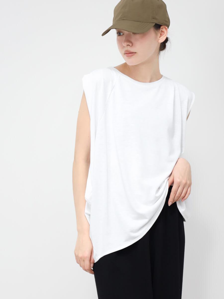 【吸水速乾・UVカット】アシンメトリー切り替えTシャツ
