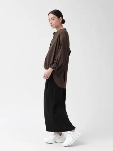 新品✨ YAMADAYA YORT スカート ホワイト 9号 接触冷感・防シワ】タックストレートスカート - YORT - YORT