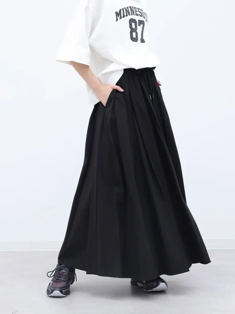 UVカット・接触冷感】ストレッチナイロンボリュームスカート - YORT