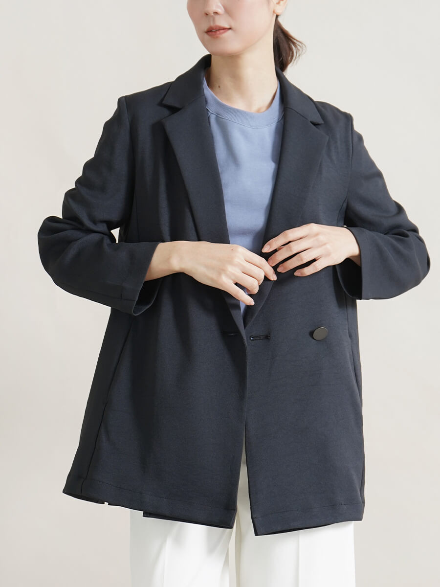 【吸水速乾・UVカット・防シワ】ジャージーテーラードジャケット YAMADAYA STORE 【吸水速乾・UVカット・防シワ】ジャージーテーラードジャケット YAMADAYA STORE