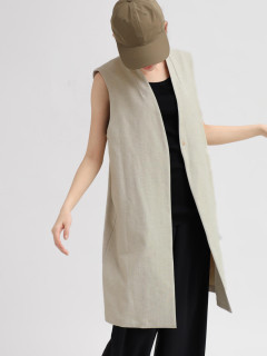 杢ベージュ　164cm