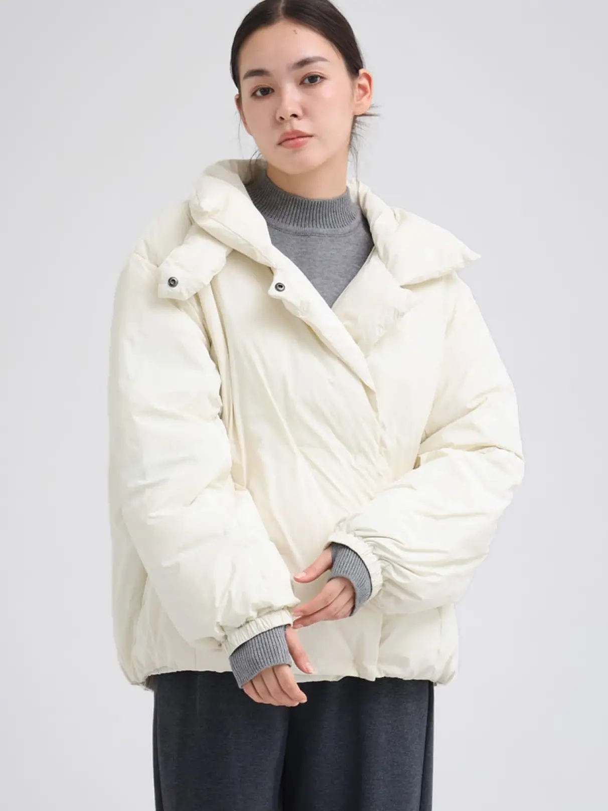 試着のみ　定価39,000 YORT 異素材ダウンブルゾン ヤマダヤ 試着のみ 定価39,000 YORT 異素材ダウンブルゾン ヤマダヤ