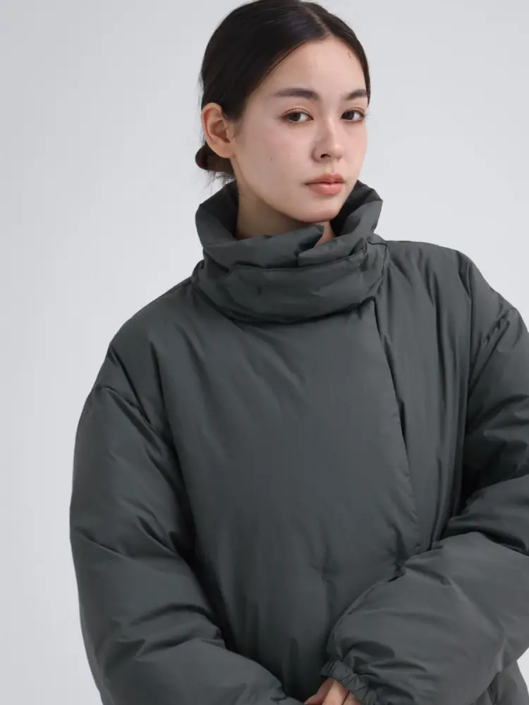 【u】ヤマダヤ YORT ポンチョダウン ヤマダヤ YORTポンチョダウンコート セール 20%OFF】バイカラー