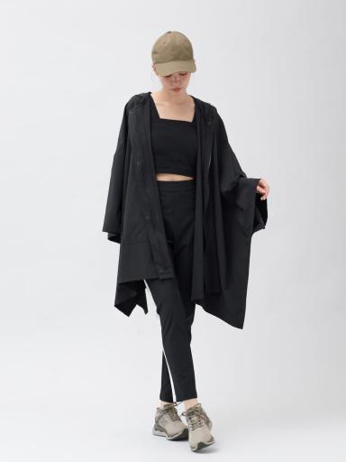 157 pas de calais ブラック ポンチョ・ケープコート M ポンチョコート(ブラック)-Unisex