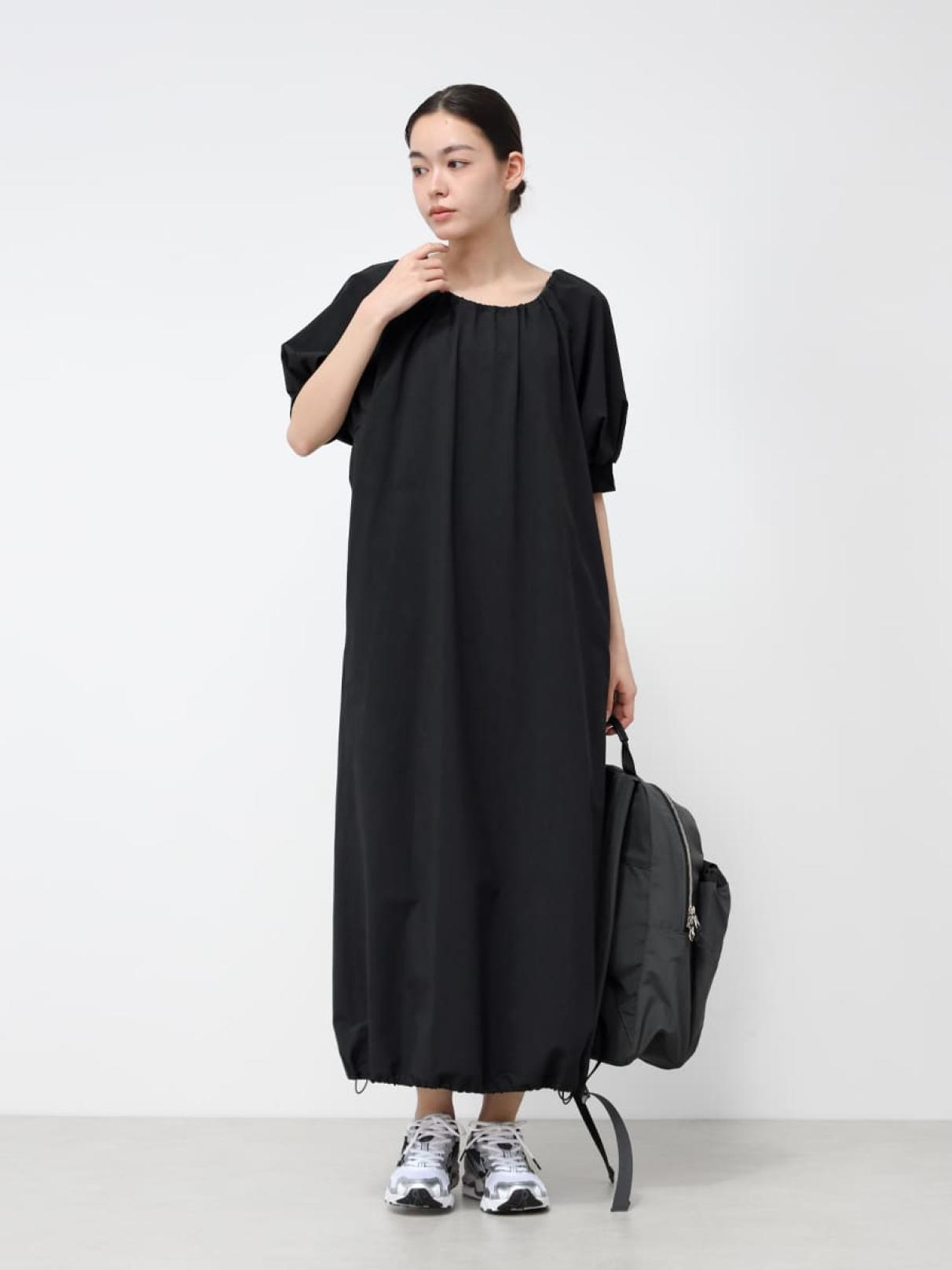 防シワ・撥水】袖リブドロストワンピース - YORT - YORT|YAMADAYA STORE 防シワ・撥水】袖リブドロストワンピース - YORT - YORT|YAMADAYA STORE