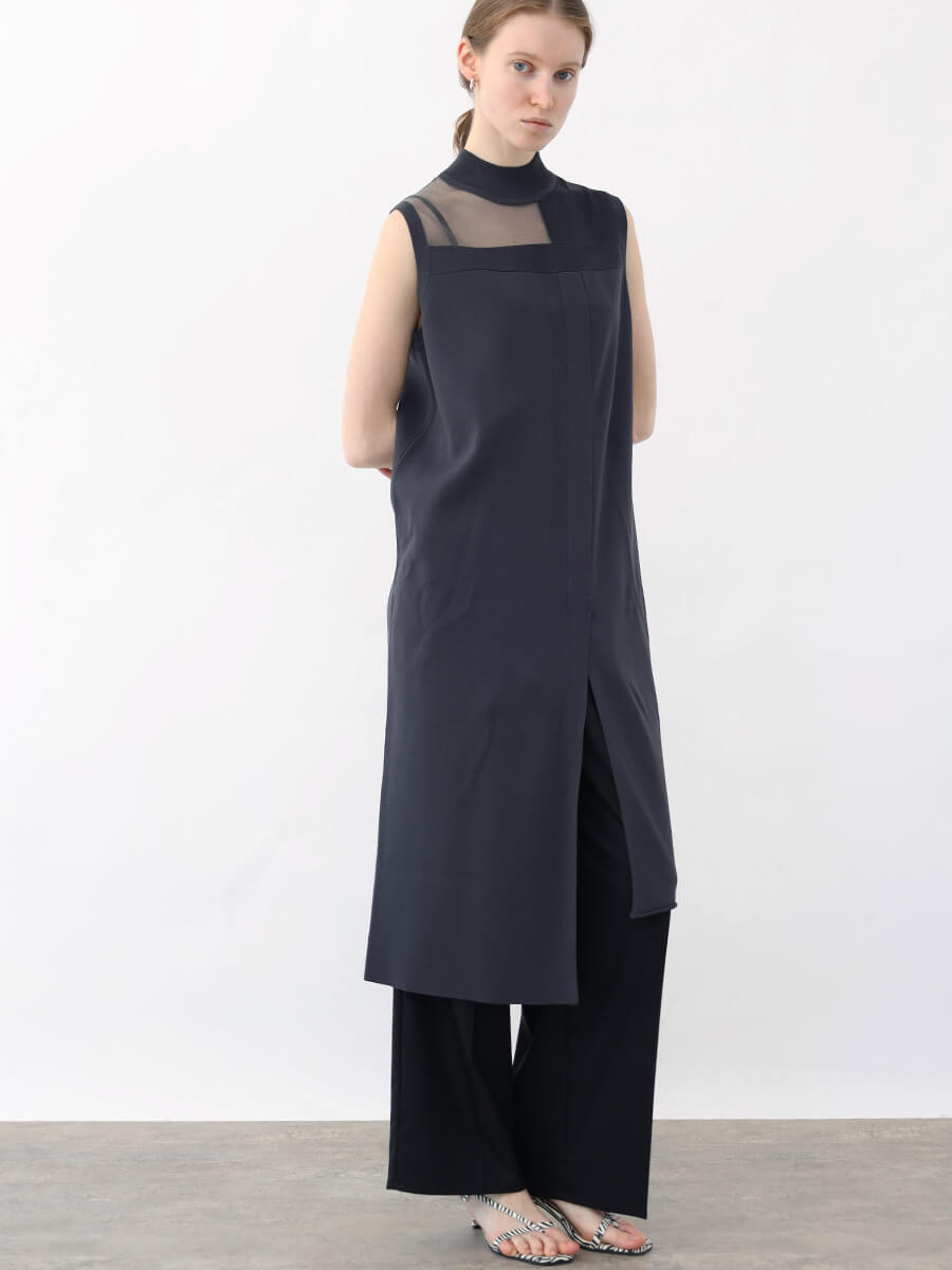 アシンメトリーロングニットトップス YAMADAYA STORE アシンメトリーロングニットトップス YAMADAYA STORE