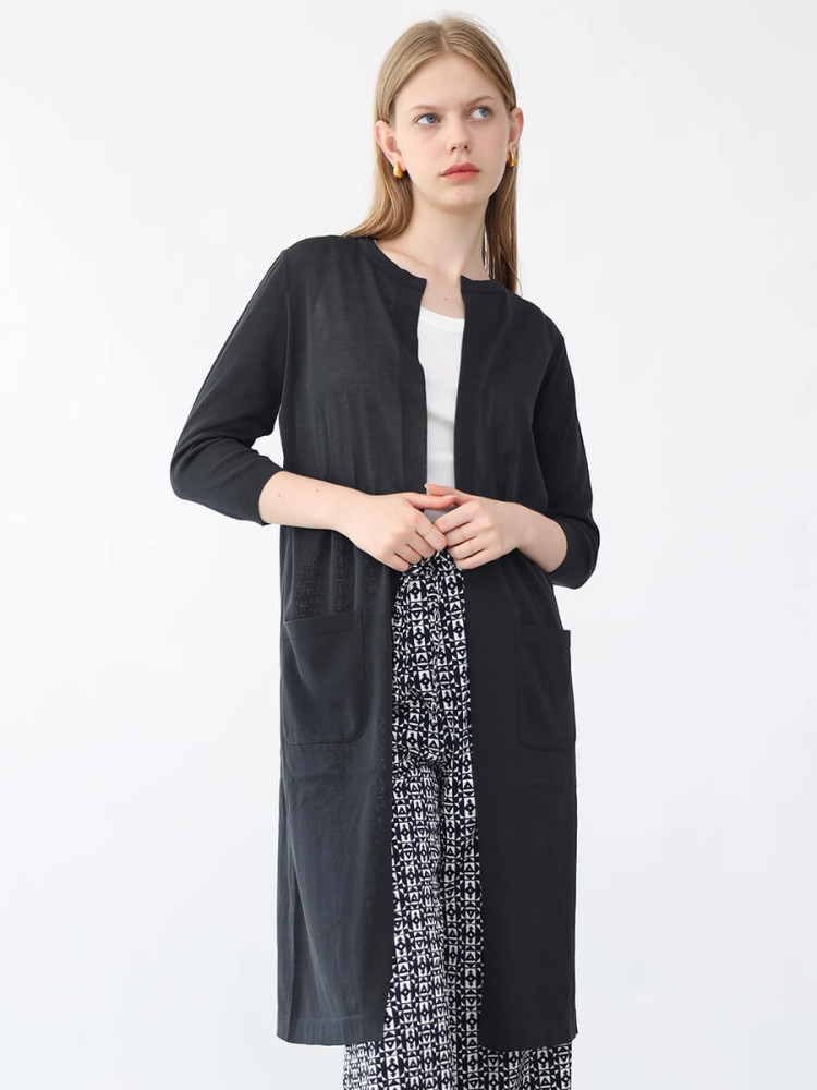 バックスリットロングカーディガン - Aga - Aga｜YAMADAYA STORE
