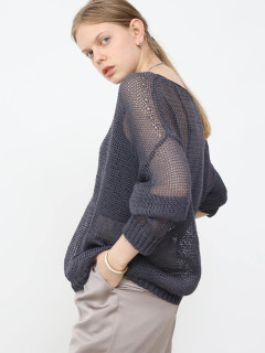 コットンメッシュニットプルオーバー - Aga - Aga｜YAMADAYA STORE