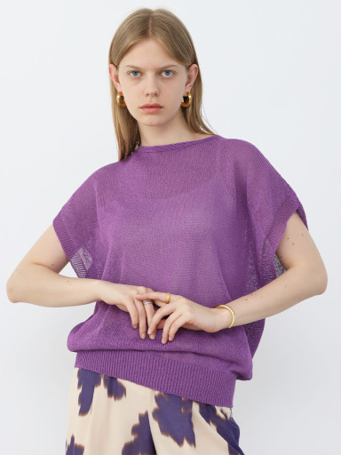 YAMADAYA Vin デザインサマーニット 箔ペイントメッシュニット - Vin - Vin｜YAMADAYA STORE