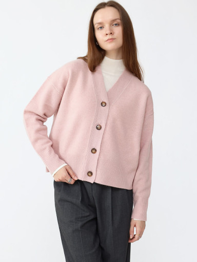 バイカラーラクーンニットカーディガン - Aga - Aga｜YAMADAYA STORE