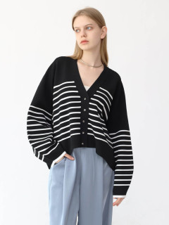 ブラック×オフホワイト　172cm