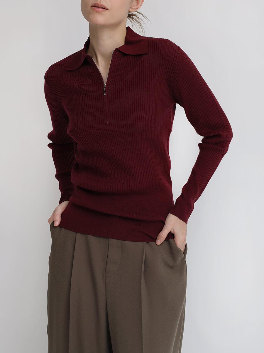 フロントジップポロニット YAMADAYA STORE フロントジップポロニット YAMADAYA STORE