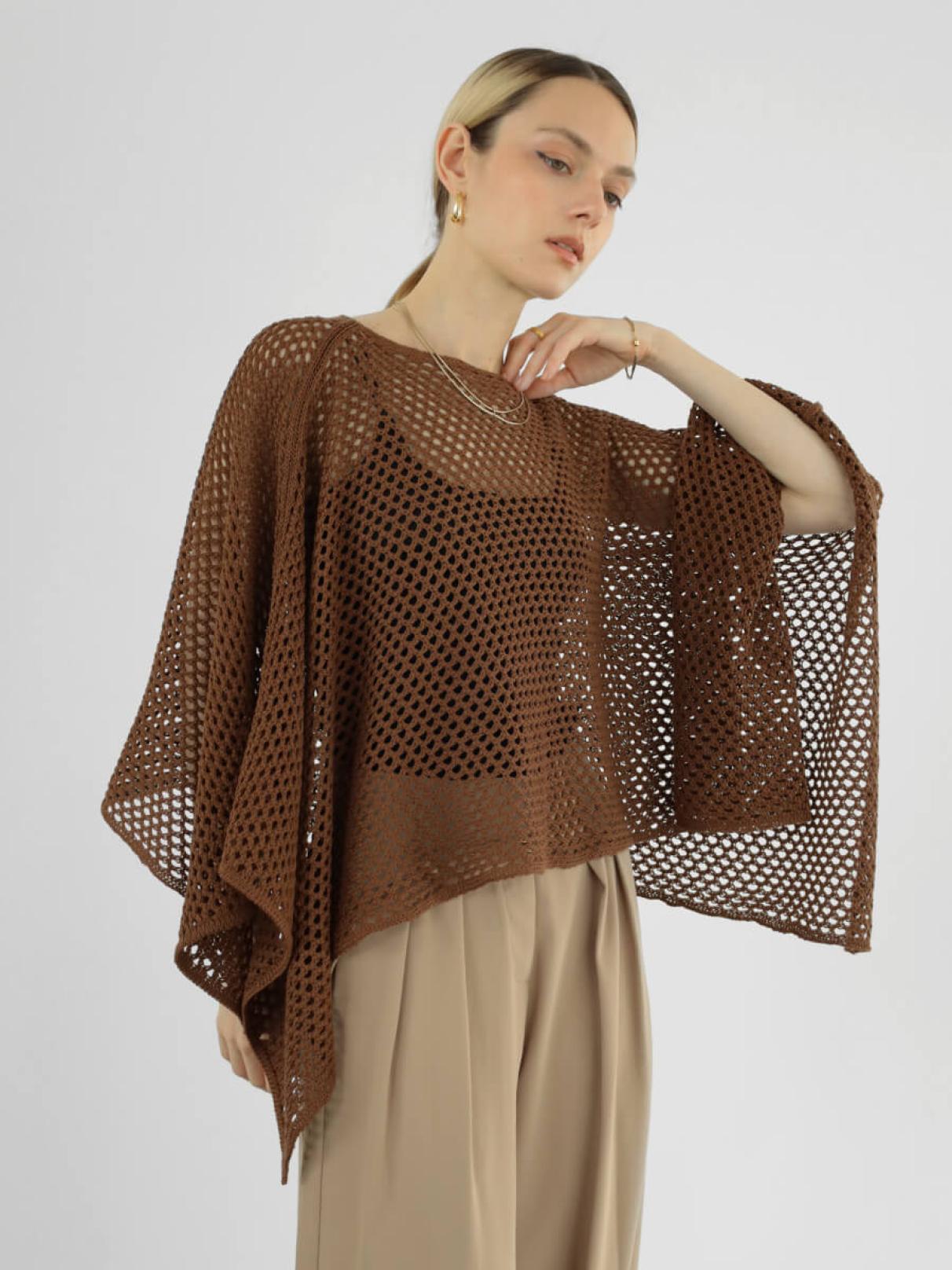 2WAYポンチメッシュニット - Aga - Aga｜YAMADAYA STORE